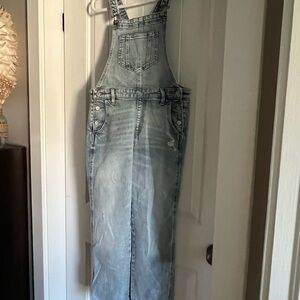 Stylish Denim Overall Dress